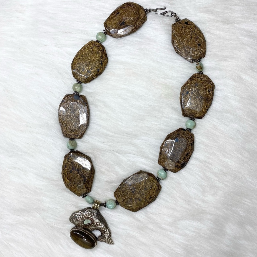 OOAK handcrafted Nepalese/Himalayan Relic Necklace